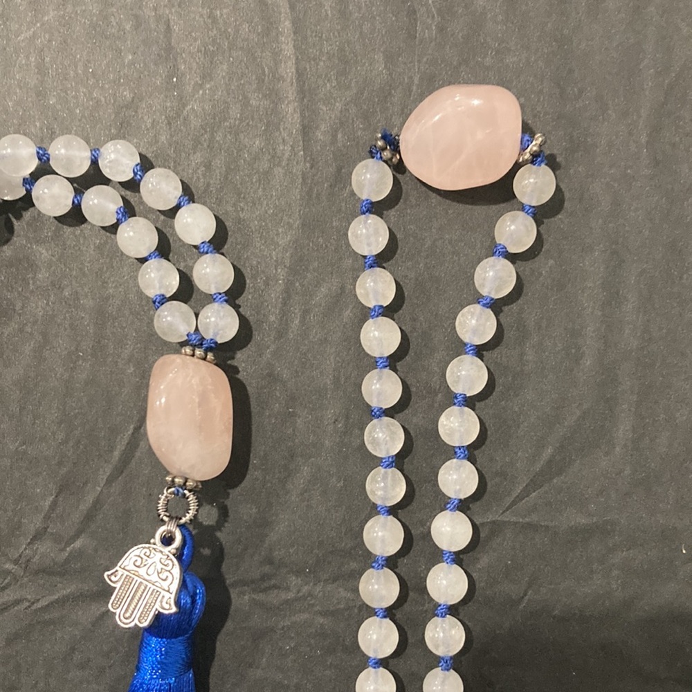 Hand knitted beaded mala - Picture 4 of 6